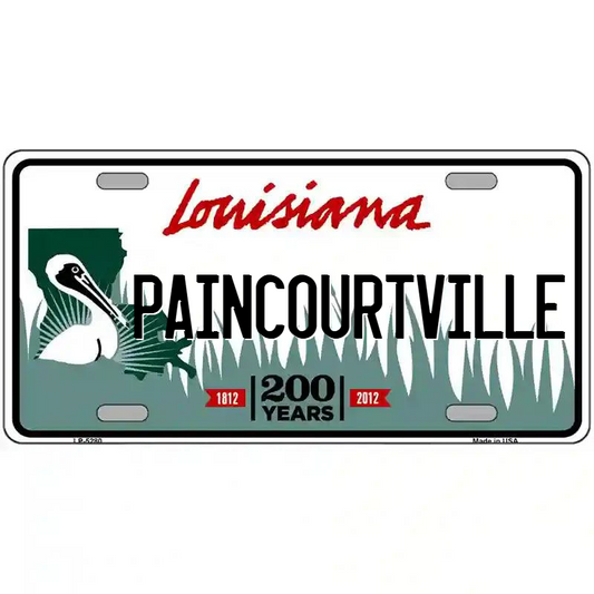 Paincourtville Louisiana Metal Sign