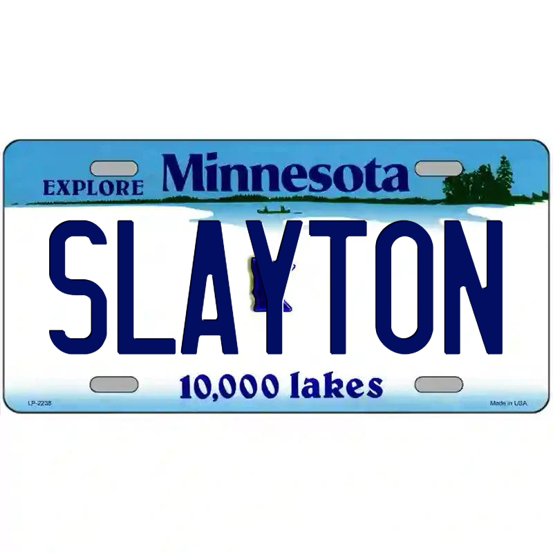Slayton Minnesota Metal Sign