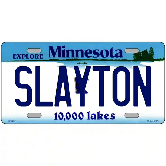 Slayton Minnesota Metal Sign