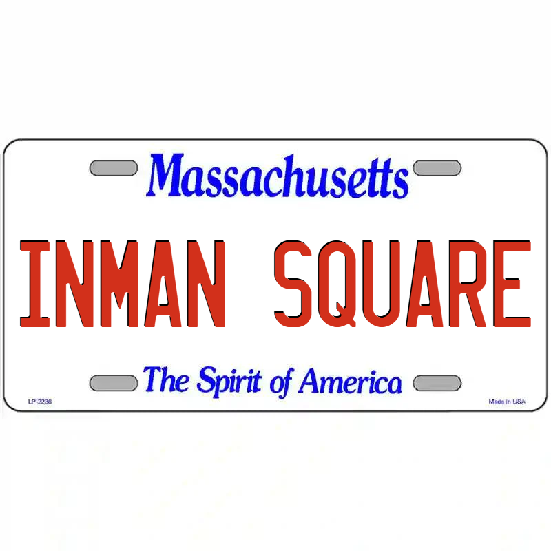 Inman Square Massachusetts Metal Sign