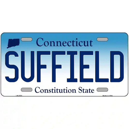Suffield Connecticut Metal Sign