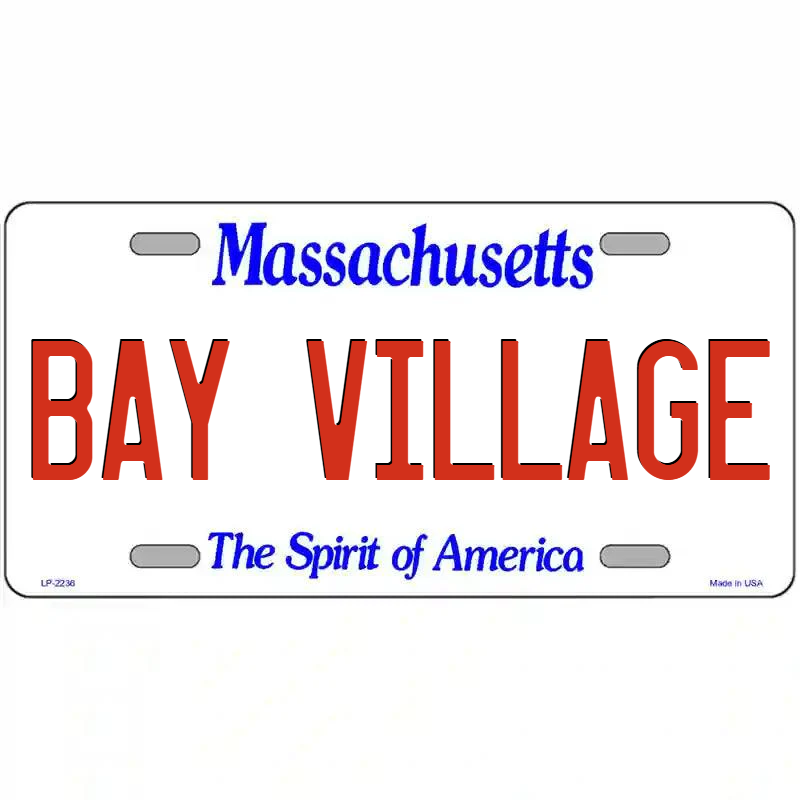 Bay VIllage Massachusetts Metal Sign