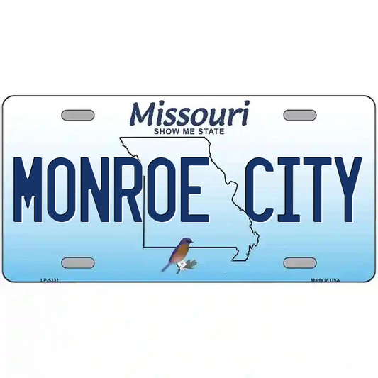 Monroe City Missouri Metal Sign