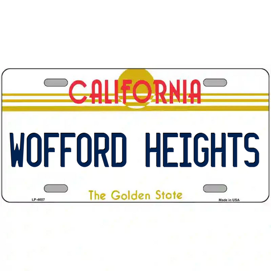 Wofford Heights California Metal Sign