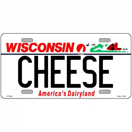 Cheese Wisconsin Metal Sign