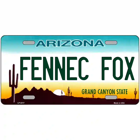 Fennec Fox Arizona Metal Sign