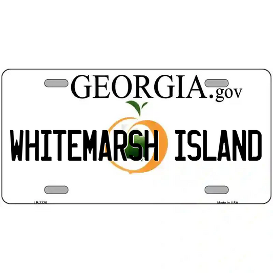 Whitemarsh Island Georgia Metal Sign