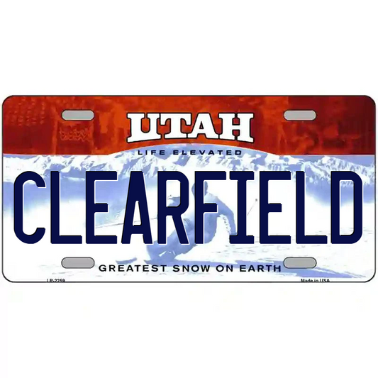 Clearfield Utah Metal Sign