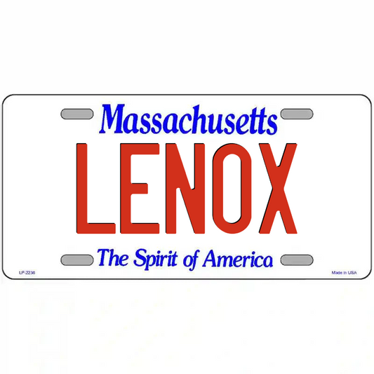 Lenox Massachusetts Metal Sign