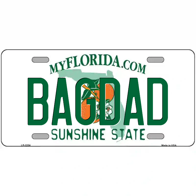 Bagdad Florida Metal Sign