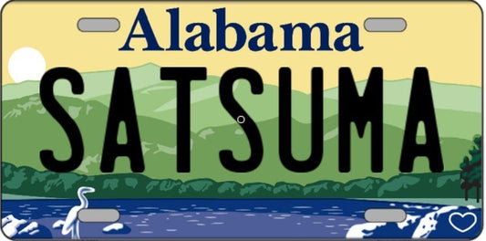 Satsuma Alabama Metal Sign