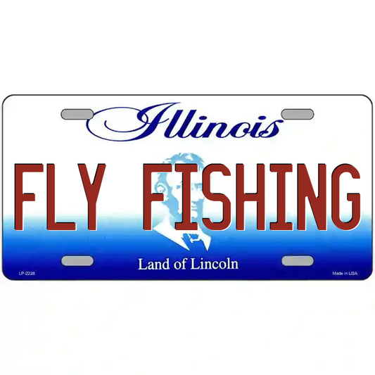 Fly Fishing Illinois Metal Sign