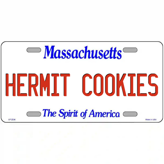 Hermit Cookies Massachusetts Metal Sign