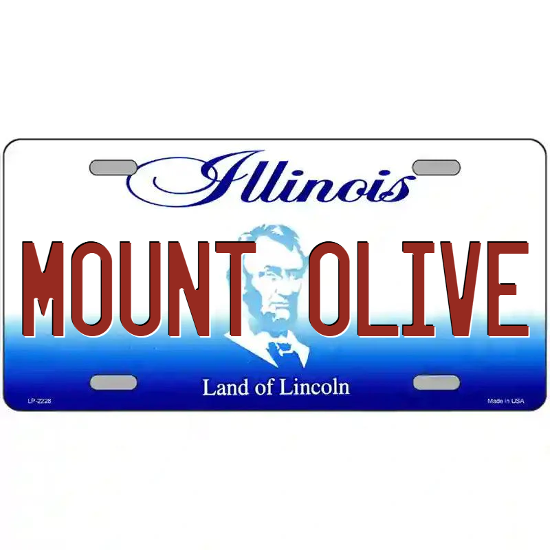 Mount Olive Illinois Metal Sign