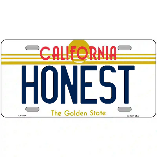 Honest California Metal Sign