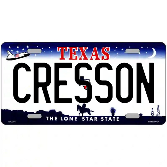 Cresson Texas Metal Sign