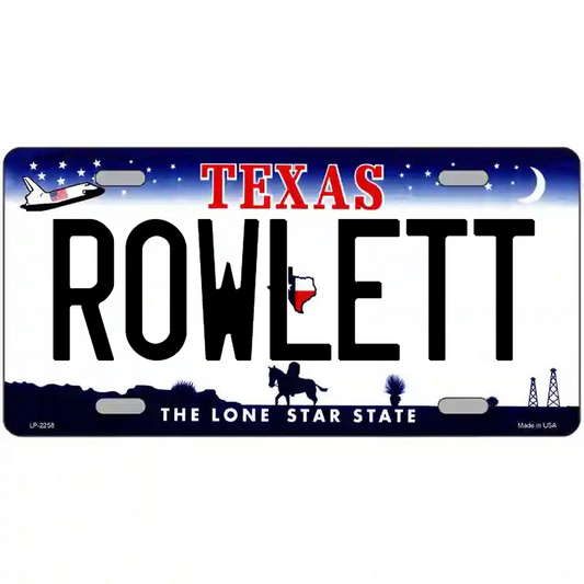 Rowlett Texas Metal Sign