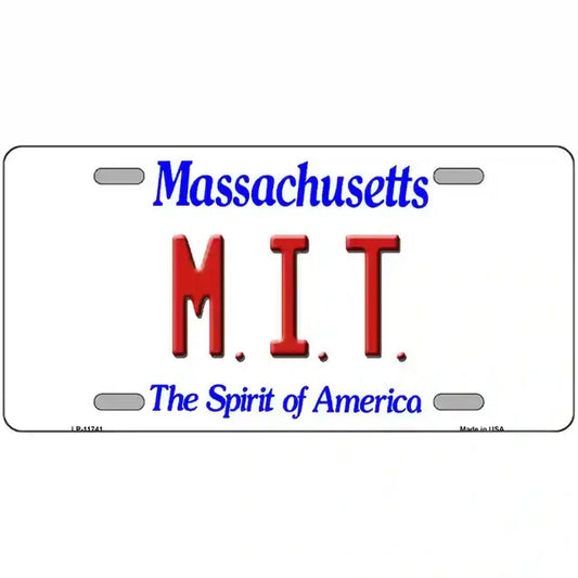 M.I.T. Massachusetts Metal Sign