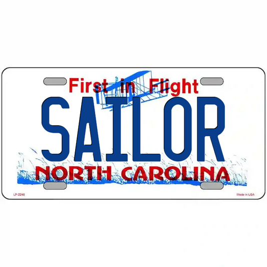 Sailor North Carolina Metal Sign