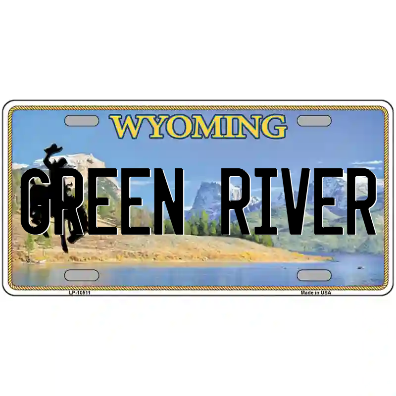 Green River Wyoming Metal Sign