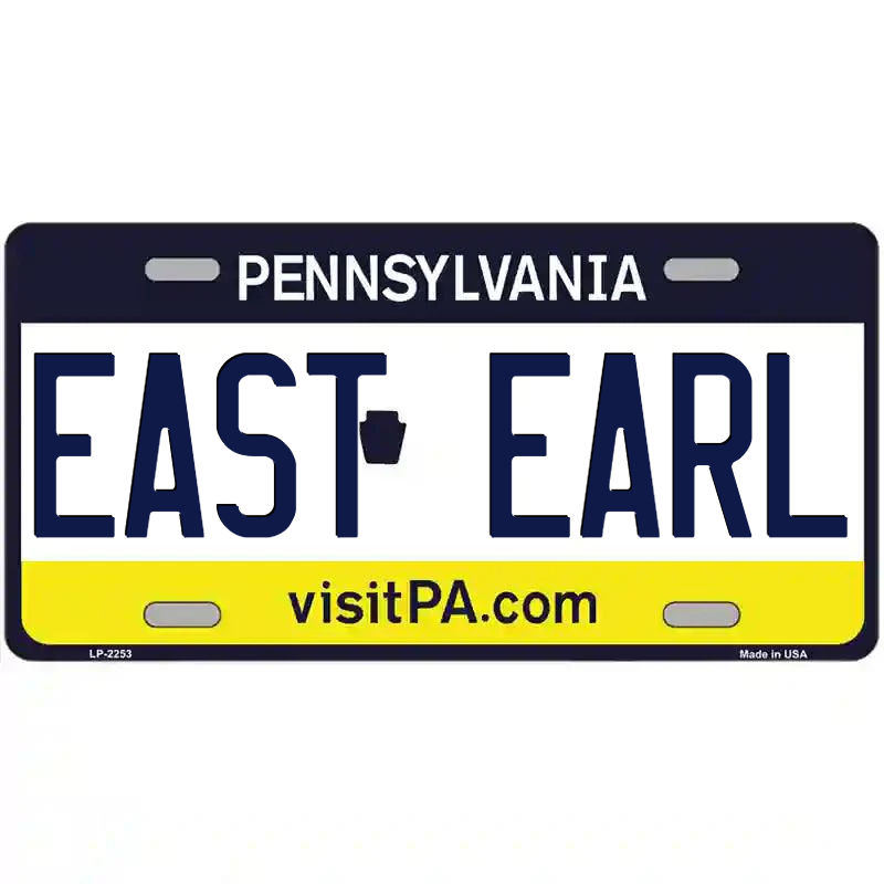 East Earl Pennsylvania Metal Sign