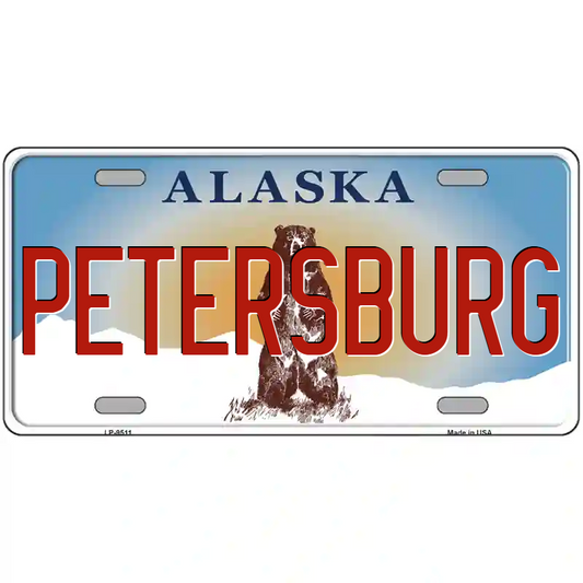 Petersburg Alaska Metal Sign