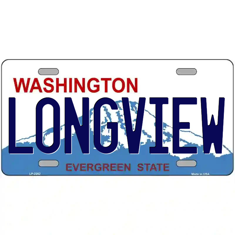 Longview Washington Metal Sign