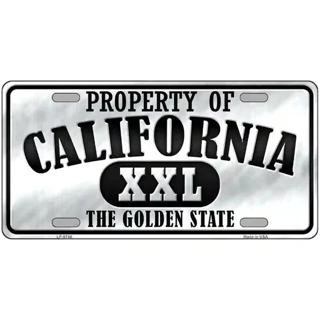 Property of California The Golden State Metal Sign