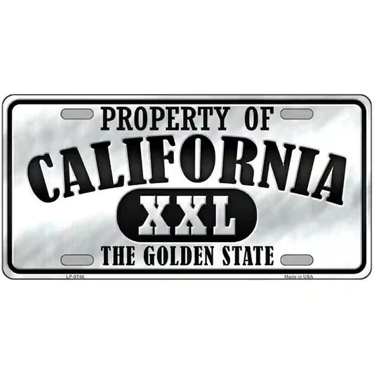 Property of California The Golden State Metal Sign
