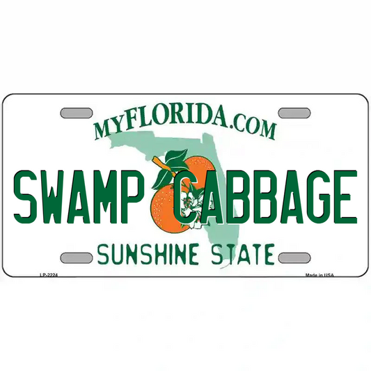 Swamp Cabbage Florida Metal Sign