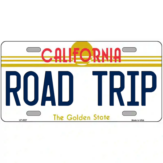 Road Trip California Metal Sign