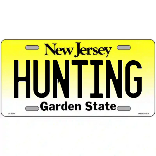 Hunting New Jersey Metal Sign