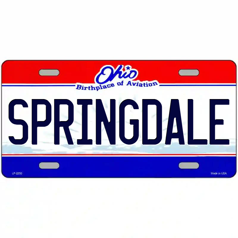 Springdale Ohio Metal Sign