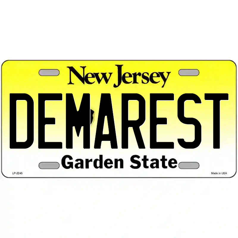 Demarest New Jersey Metal Sign