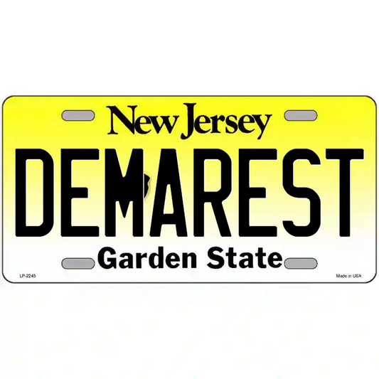 Demarest New Jersey Metal Sign
