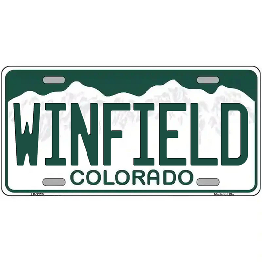 Winfield Colorado Metal Sign