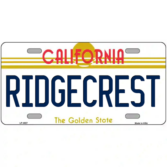 Ridgecrest California Metal Sign