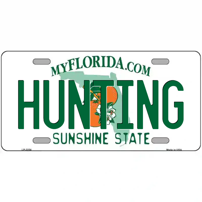 Hunting Florida Metal Sign