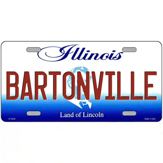 Bartonvile Illinois Metal Sign