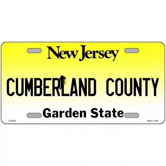Cumberland County New Jersey Metal Sign