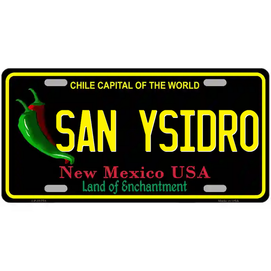 San Ysidro New Mexico Black Metal Sign