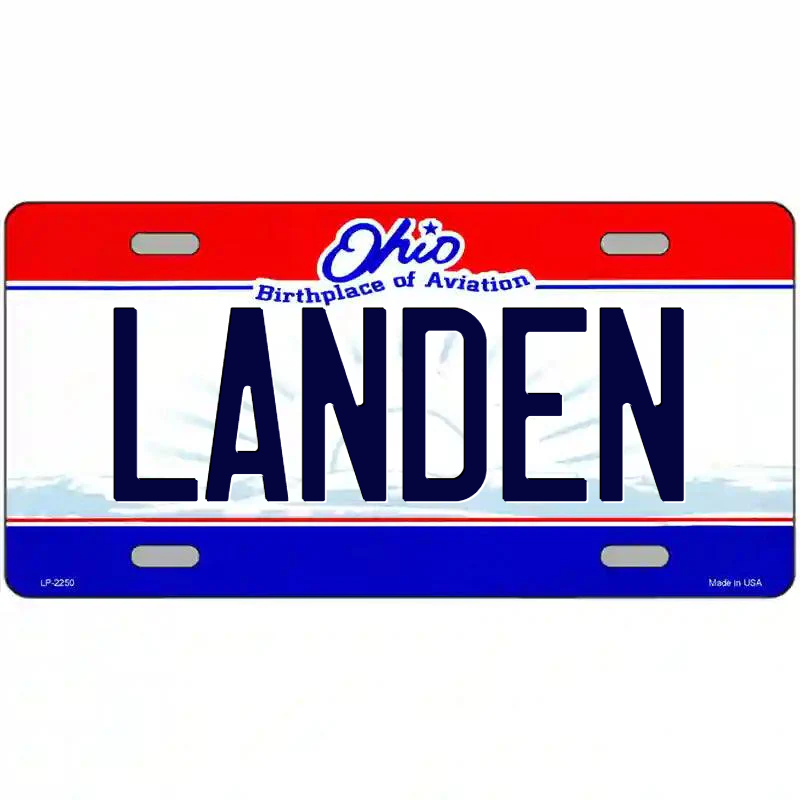 Landen Ohio Metal Sign