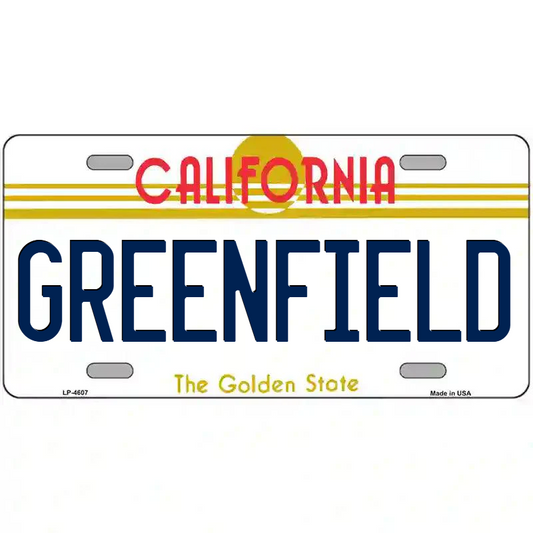 Greenfield California Metal Sign