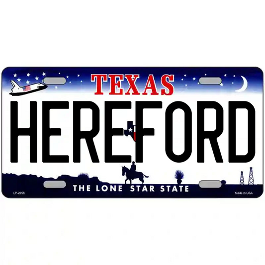 Hereford Texas Metal Sign