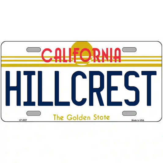 Hillcrest California Metal Sign