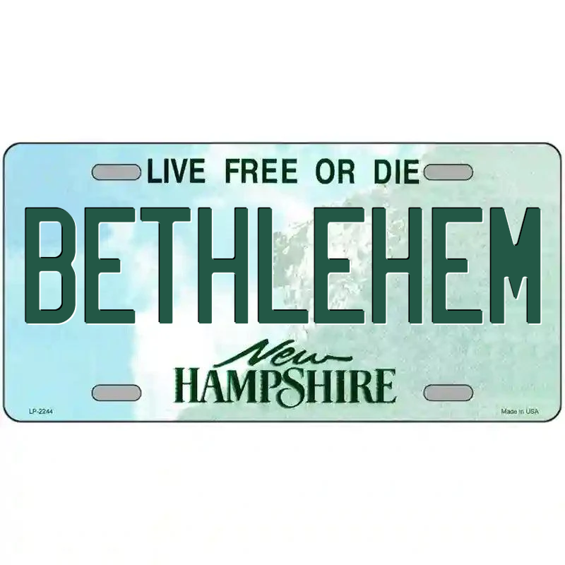 Bethlehem New Hampshire Metal Sign