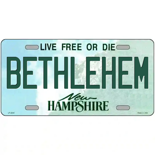 Bethlehem New Hampshire Metal Sign