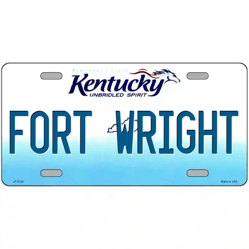 Fort Wright Kentucky Metal Sign