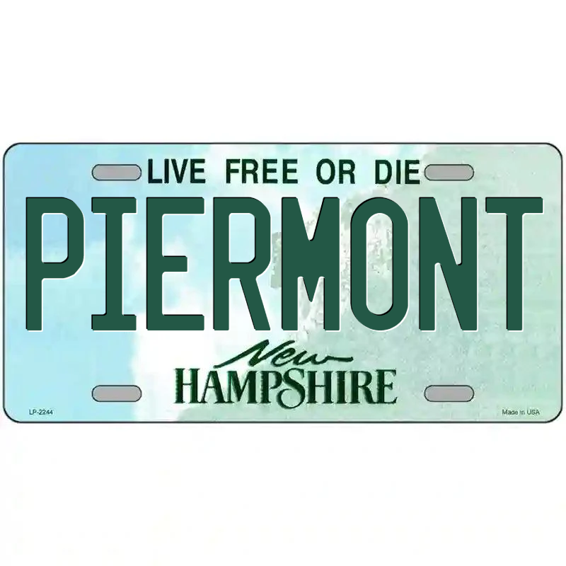 Piermont New Hampshire Metal Sign