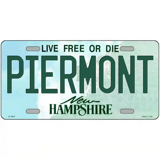 Piermont New Hampshire Metal Sign